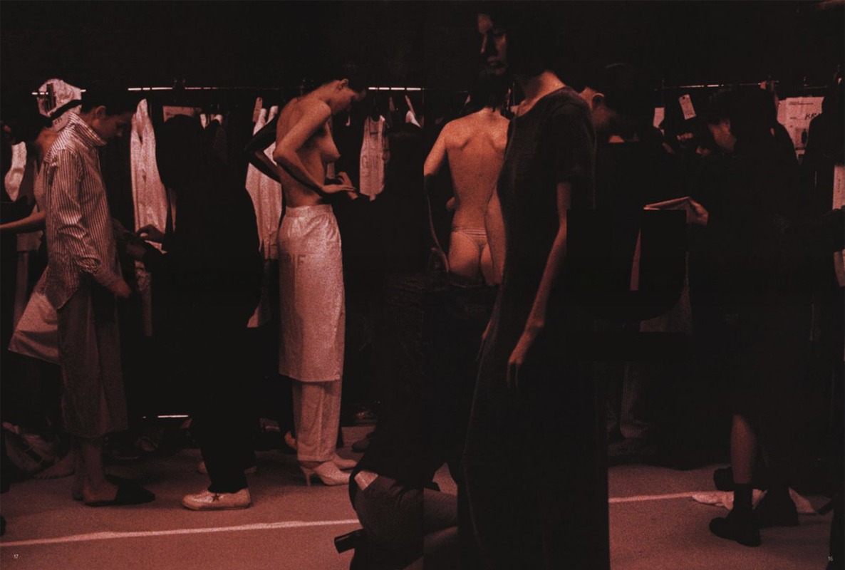 Backstage-style mood and texture.